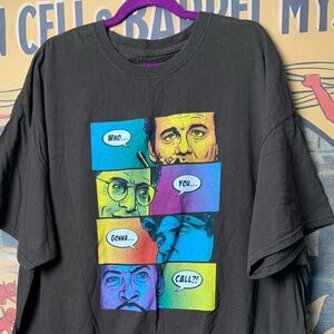 Who You Gonna Call? Ghostbusters Graphic Black T-Shirt